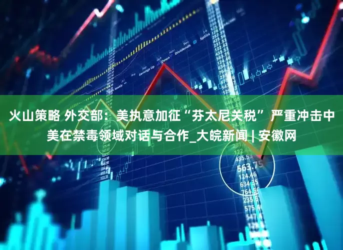 火山策略 外交部：美执意加征“芬太尼关税” 严重冲击中美在禁毒领域对话与合作_大皖新闻 | 安徽网