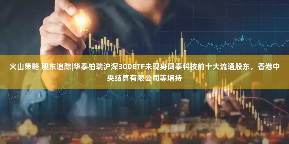 火山策略 股东追踪|华泰柏瑞沪深300ETF未现身闻泰科技前十大流通股东，香港中央结算有限公司等增持